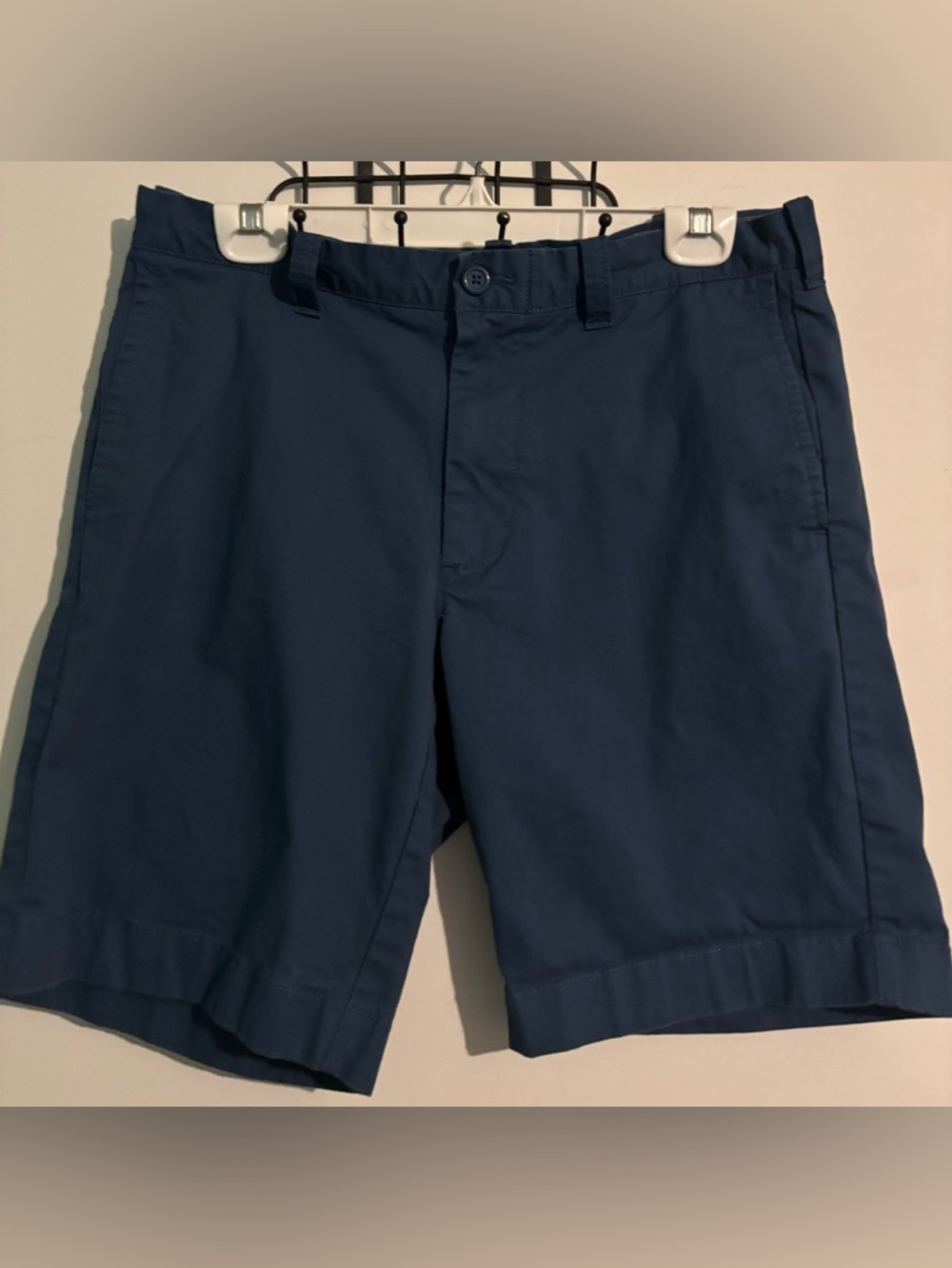 Flex Chino by J. Crew Mens Blue‎ Size 33 Shorts 4 Pocket Classic Twill 9" Inseam